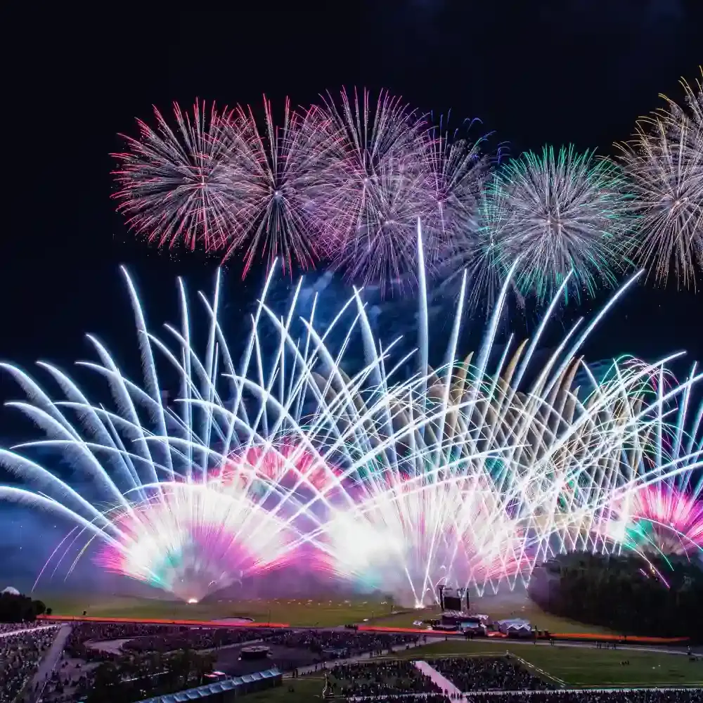 Departing from Sapporo north exit] 'Hokkaido art fireworks 2026