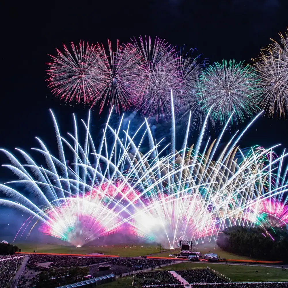 Departing from Sapporo north exit] 'Hokkaido art fireworks 2026
