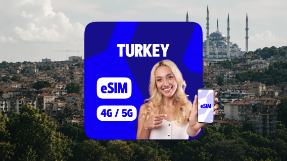 Türkiye Data Plans 4G/5G eSIM | 500MB/Days-5GB/Days | 24H Calculation|1-365Days