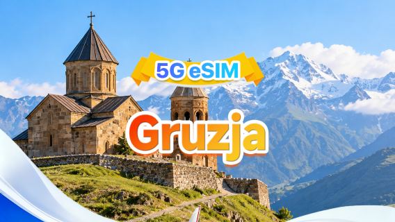Gruzja 5G eSIM | Trzy sieci · Wsparcie dla All AI i TikTok | 500MB/dzień - łącznie 100GB | 1-60 dni | Rozliczenie 24-godzinne | Kod QR