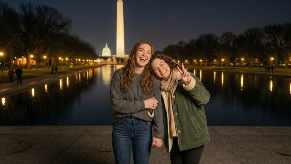 Small Group Max 13: Washington DC Day to Night Tour with Mount Vernon Excursion