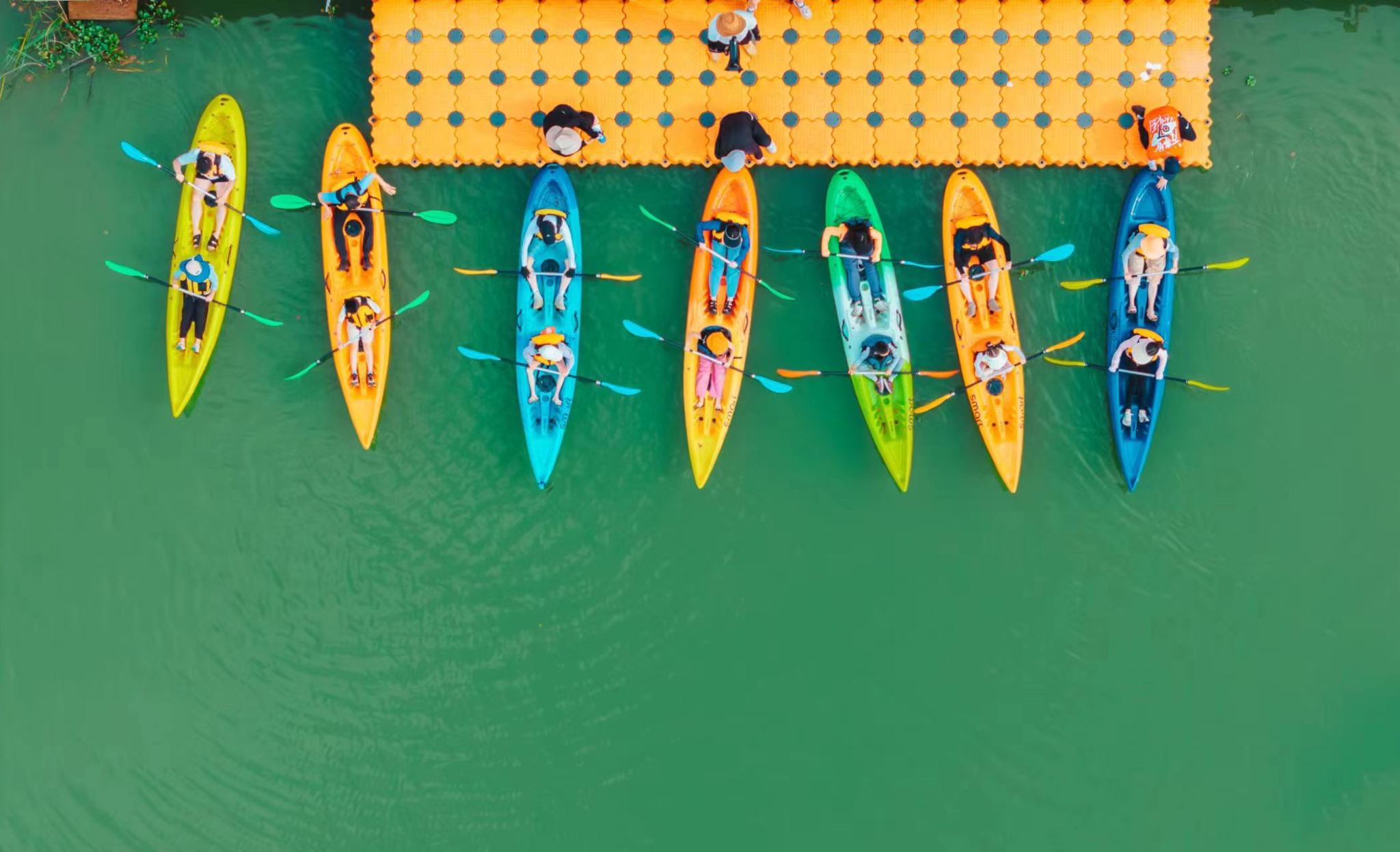 江西深潛賽艇俱樂部+水上運動之家皮艇1小時【槳板+1小時體驗+專業教練現場教學+團建活動優選】