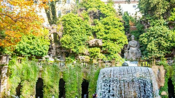 Villa d'Este y Villa Adriana: Entrada y traslado de ida y vuelta desde Roma