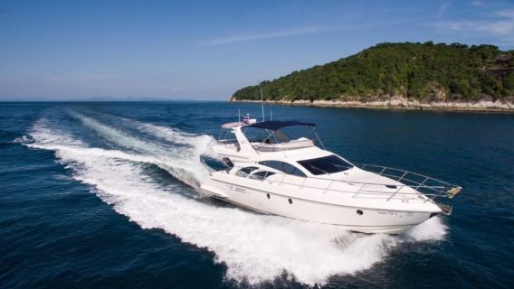 泰國布吉島跳島遊(泰國)體驗潛水浮潛9小時【Chomtawan遊艇包船Azimut珊瑚島雞蛋島皮皮島蜜月島攀牙灣】