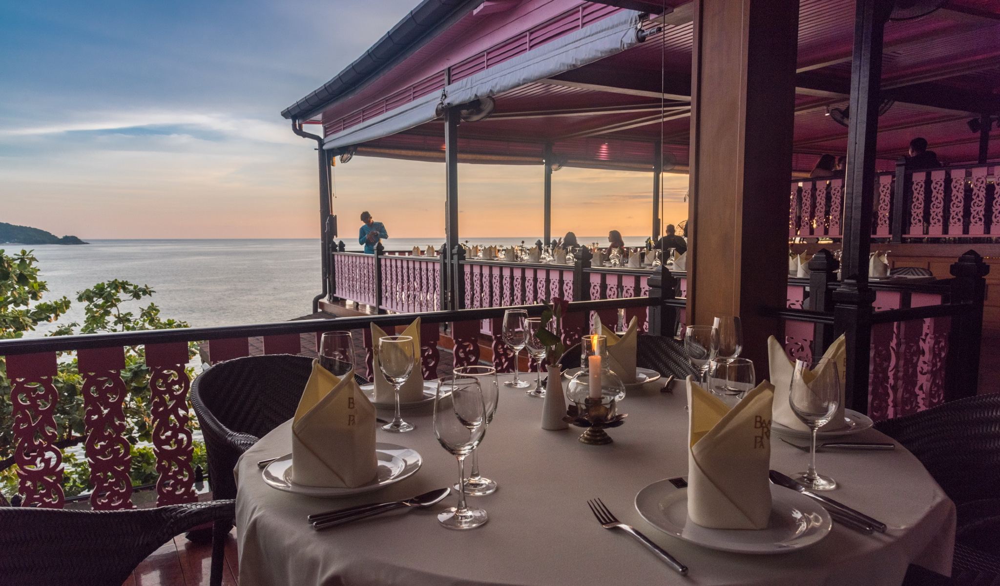 [Cliffside Ocean View] Baan Rim Pa Kalim Cliffside Restaurant in Phuket, Thailand