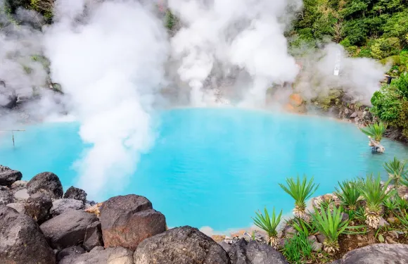 別府地獄溫泉·湯布院童話鎮一日遊｜如意輪寺+金鱗湖｜福岡出發