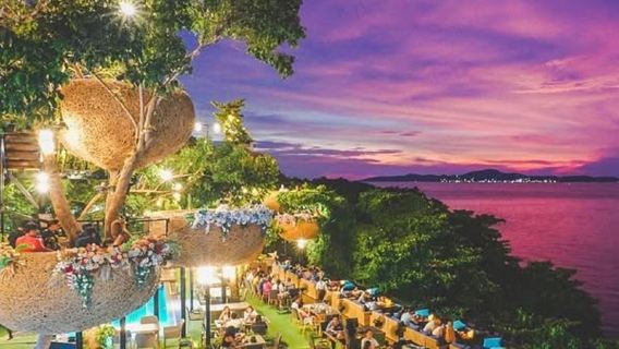 【芭達雅懸崖海景餐廳】3隻美人魚海景餐廳|3 Mermaids Cafe & Restaurant Pattaya|日落海景|餐廳代訂服務
