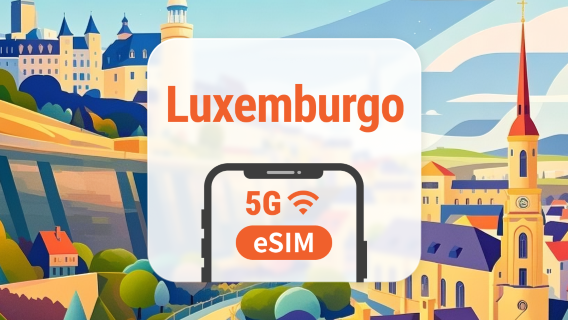 Luxemburgo 5G eSIM | Cobertura de red dual | Soporta ChatGPT y TikTok | 1–30 Días | QR instantáneo