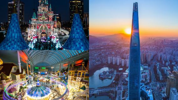 Lotte World Adventure+Seoul Sky1-day Tour