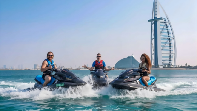 [셀프 드라이빙] 두바이 워터 카/제트스키 체험, 세일링 보트 호텔 방문