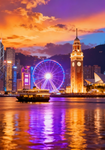 1-day tour in Hong Kong pure play - Tai Kwun + Victoria Harbour nightlife + Victoria Peak + Central Ferris wheel