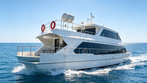 [Sewa Yacht di Qinhuangdao] Sewa Yacht Mewah 86 Kaki di Beidaihe, Qinhuangdao untuk Memancing di Laut