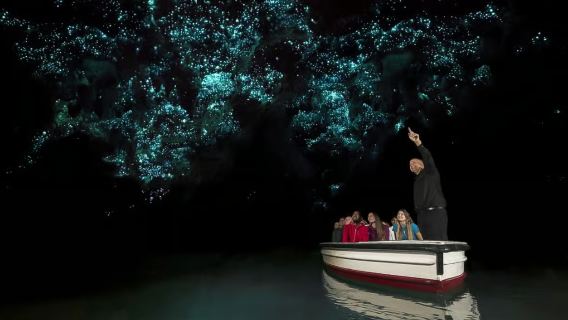 Αναχωρήσεις από το Όκλαντ ή το Ροτόρουα: Εκδρομή στο Χωριό Χόμπιτ και τα Σπήλαια Γουαϊτόμο (συμπεριλαμβάνεται γεύμα)