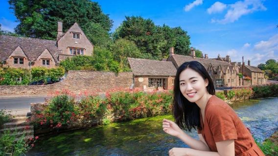 Lawatan sehari ke Cotswolds + Ladang Clarkson + Bourton-on-the-Water + Bibury dengan kumpulan kecil berbahasa Cina