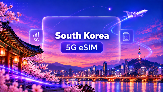 Corée du Sud 5G eSIM | Prise en charge All AI & TikTok | 500MB/jour - Total 50GB | 1-30 jours | Facturation en jours naturels | QR code
