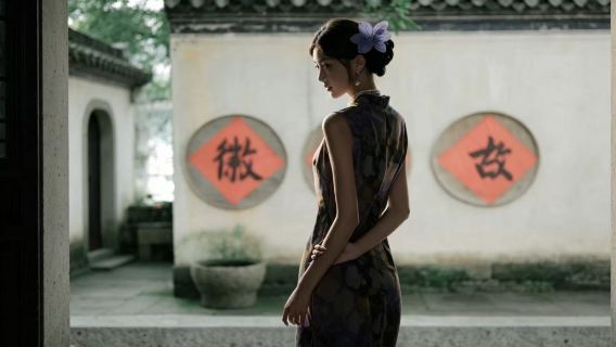 Anhui Huangshan Cheng Kan Jiaoyang Hanfu experience (costume rental + exquisite styling + follow-shoot service)