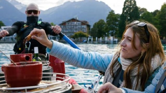 Interlaken: Schokoladenfondue-Float