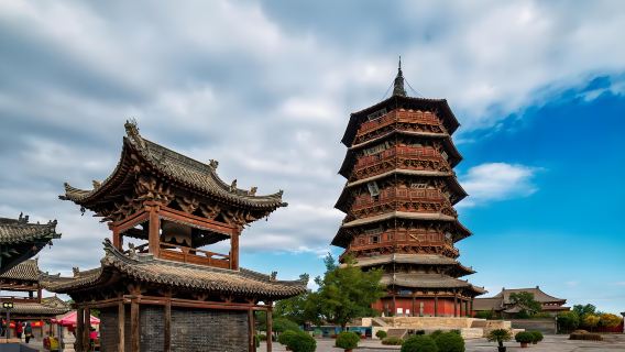 Tour privato di un giorno in auto con autista: Tempio Sospeso a Datong, Shanxi + Pagoda di legno della Contea di Ying | Scelta ideale per famiglie e gruppi!
