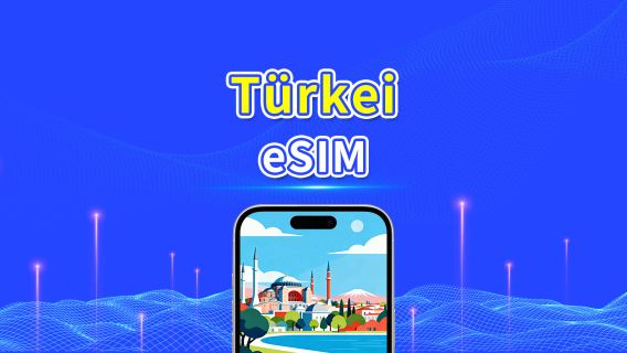 Türkei eSIM | 5G/4G | Tagespass/Gesamtdatenpaket | 1–30 Tage | 24-Stunden-Abrechnung | QR-Code