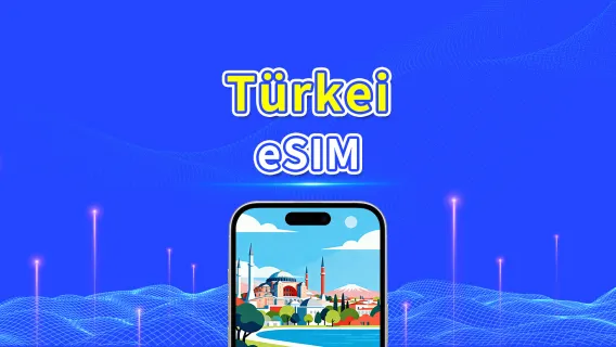 Türkei eSIM | 5G/4G | Tagespass/Gesamtdatenpaket | 1–30 Tage | 24-Stunden-Abrechnung | QR-Code