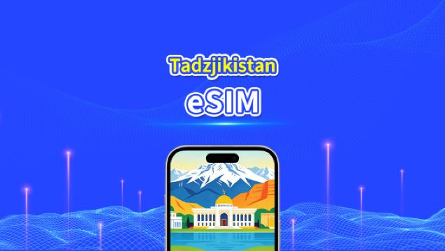 Tadzjikistan eSIM | 4G | Dagelijks/Totaal Datapakket | 1–30 dagen | 24-Uurs Facturering | QR-code