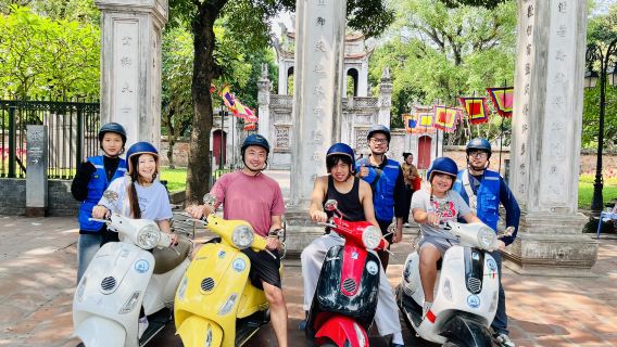 Hanoi: Explore Trainstreet, Landmarks & Culture & Street Food Of Hanoi by Vespa