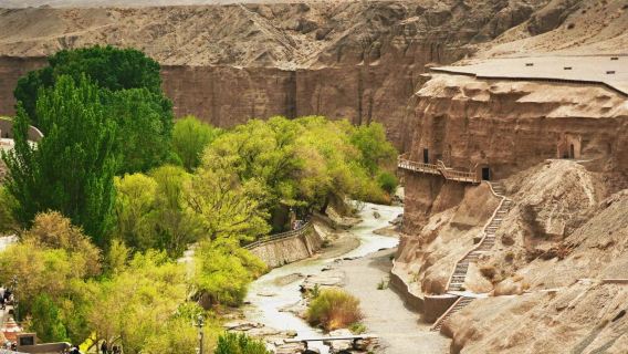 [Abfahrt von Dunhuang] Privater Tagesausflug zu den Yulin-Grotten, Suoyang City und den Gräbern der Westlichen Jin-Dynastie