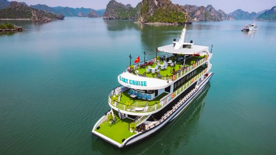 Ha Long Bay 5-Star Sky Cruise Day Tour | Buffet Lunch, Kayaking & Sunset Party