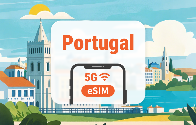 Portugal 5G eSIM | Dual Network • All AI & TikTok | 1–30 Days | QR Code