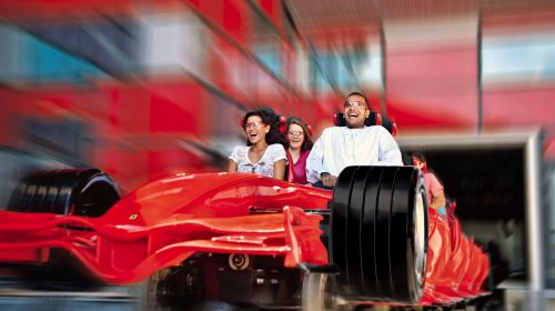 From Dubai Shared Tour: Ferrari World Adventure with Grand Mosque Tour Day Tours 2