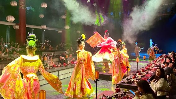 Luoyang Wuhuang Feast-Chinese ancient palace dining show experience-Hanfu performance-song and dance/situation drama performance-lunch/dinner