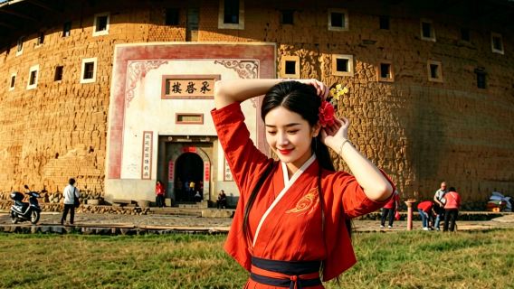 Dagsudflugt til Nanjing Yunshuiyao Gamle By + Longyan Yongding Jordbygning Kongen | Ren fornøjelse inkluderer oplevelse med at bestige bygningen