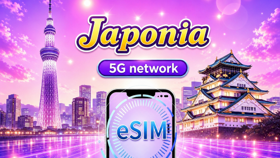 Japonia 5G eSIM | Obsługuje TikTok & ChatGPT | Dzienny pakiet danych / Pakiet danych łącznych | Rozliczanie co 24 godziny | 1–30 dni | Kod QR