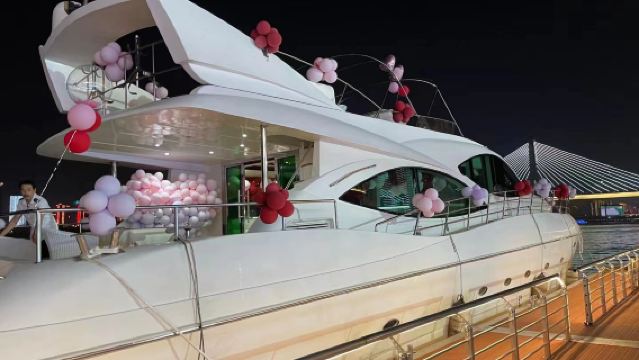 湖南長沙湘江夜遊·豪華遊艇包船出海觀光看夜長沙【贈送水果,礦泉水+多碼頭自由選擇+親子家庭團建優選】