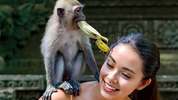 Ubud Ganztagestour: Affenwald, Wasserfall, Tempel, Reisterrassen und Dschungelschaukel