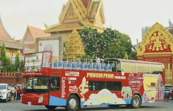 金邊雙層觀光巴士2日通行證+湄公河郵輪船票成人