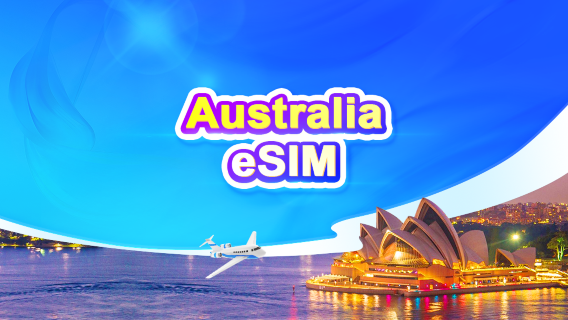 eSIM 5G Australie | Forfaits journaliers/données | 1 à 30 jours | Facturation 24h/24 | Code QR