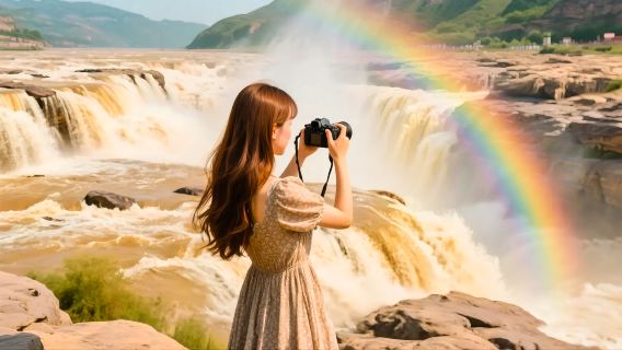 陝西壺口瀑布一日遊【全新2+1頭等艙+贈送延安火車站接人】