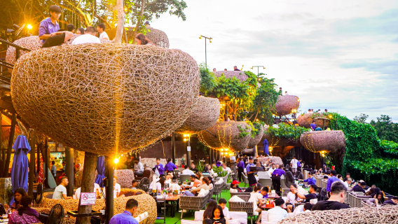 [Pattaya Cliff Sea View Restaurant] 3 Mermaids Sea View Restaurant|3 Mermaids Cafe & Restaurant Pattaya|Sunset sea view|restaurant reservation service