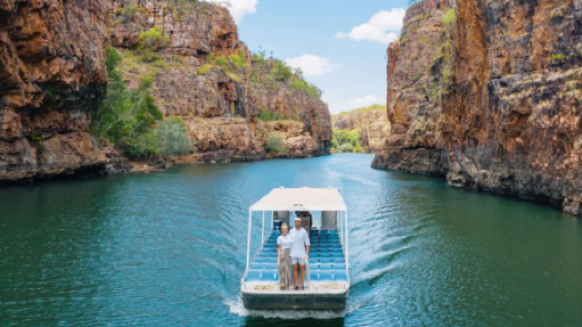 Excursion d'une journée à Darwin : Croisière dans les gorges de Katherine et chutes d'Edith avec transfert depuis le centre-ville et option déjeuner