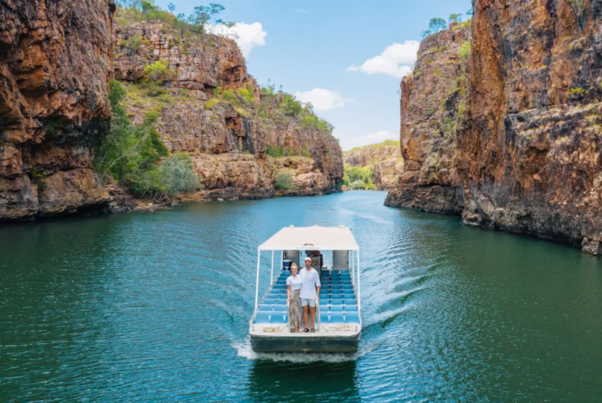 Excursion d'une journée à Darwin : Croisière dans les gorges de Katherine et chutes d'Edith avec transfert depuis le centre-ville et option déjeuner