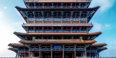 關帝廟+鸛雀樓+蒲津渡+普救寺+鹽湖一日遊