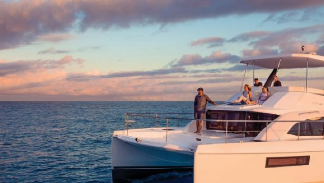 Rhodes: All-Inclusive Sunset Cruise on Power Catamaran "Boss"