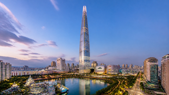 Đài ngắm cảnh Seoul Sky tại Lotte World Tower, Seoul, Hàn Quốc