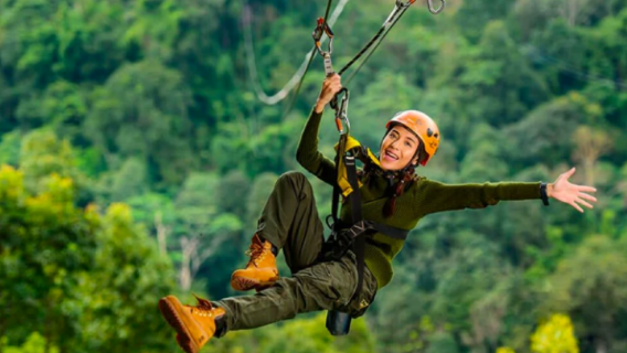 Chiang Mai jungle ziplining 1-day tour skyline adventure | includes pickup service