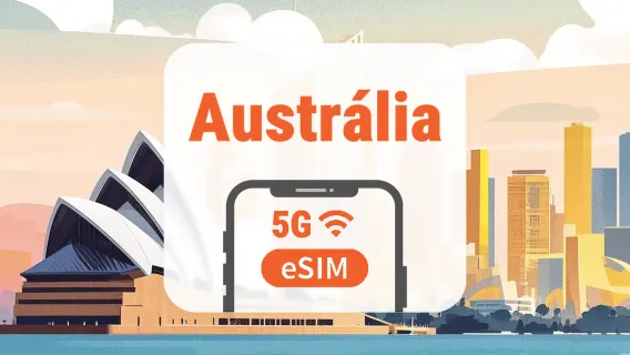 Austrália 5G eSIM | Todos os AI & TikTok | 1–30 Dias | Código QR
