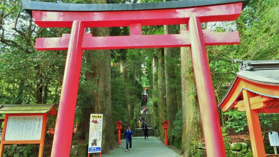 日本東京來回+箱根神社+蘆之湖+大湧谷【中文包車上門接】