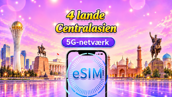 Kasakhstan/Kirgisistan/Pakistan/Usbekistan|5G/4G eSIM| Daglig pakke/Data pakke|24-timers fakturering|1-30 dage|QR-kode