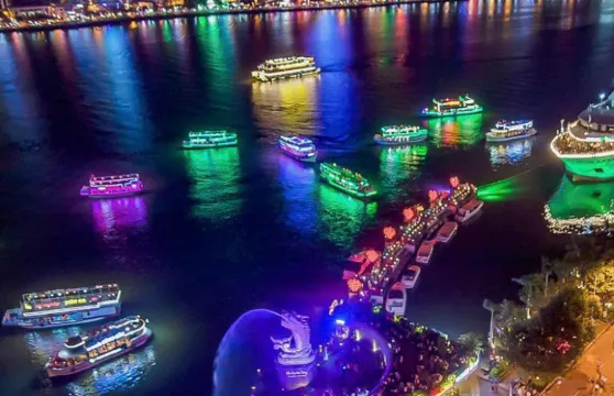 峴港市韓江夜遊船賞城市夜景