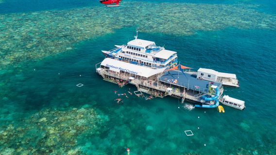 國慶直升機有位 凱恩斯太陽戀人號大堡礁遊輪一日遊可選翡翠雙礁